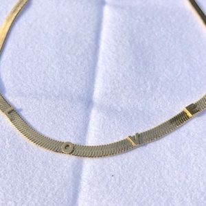 🆕 Adornia 14k gold LOVE snake chain necklace